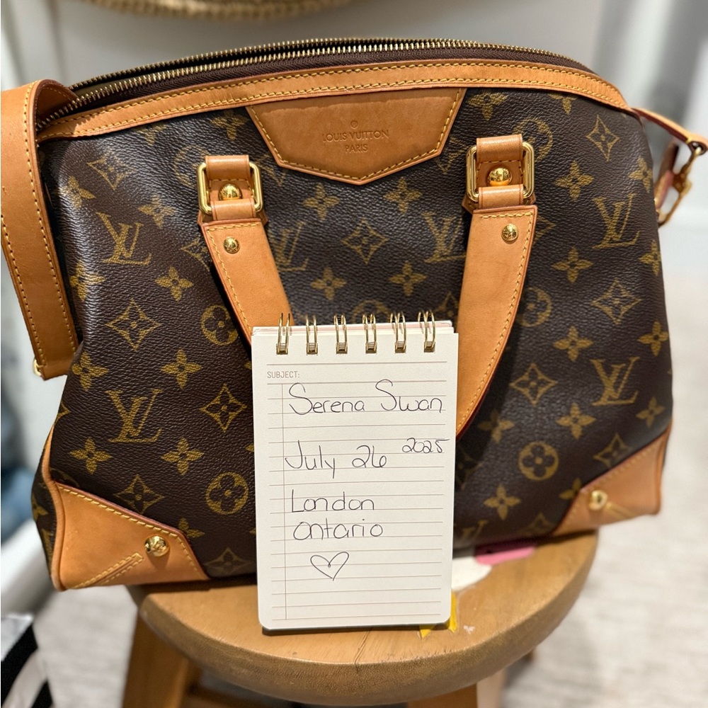 Louis Vuitton Classic Brown and Tan Satchel